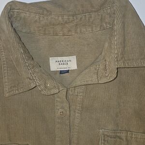 American Eagle Outfitters Tan Corduroy Shirt